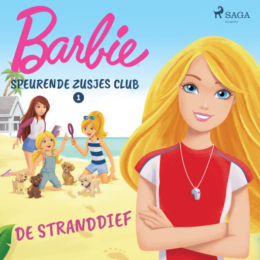 Portada del audiolibro «Barbie Speurende Zusjes Club 1 - De stranddief», de Mattel