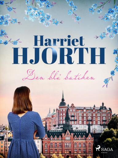 Portada del libro «Den blå butiken», de Harriet Hjorth