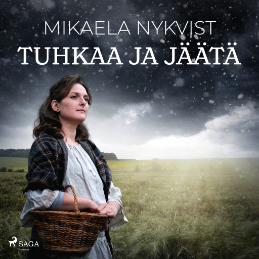 Portada del audiolibro «Tuhkaa ja jäätä», de Mikaela Nykvist