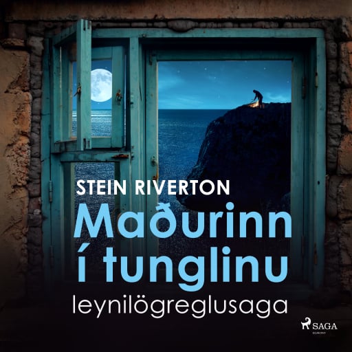 Portada del audiolibro «Maðurinn í tunglinu: leynilögreglusaga», de Stein Riverton