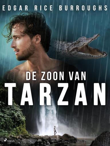 Portada del libro «De zoon van Tarzan», de Edgar Rice Burroughs