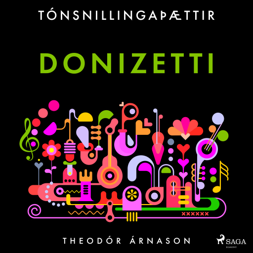 Portada del audiolibro «Tónsnillingaþættir: Donizetti», de Theódór Árnason