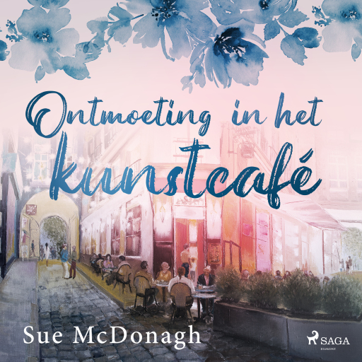 Portada del audiolibro «Ontmoeting in het kunstcafé», de Sue McDonagh
