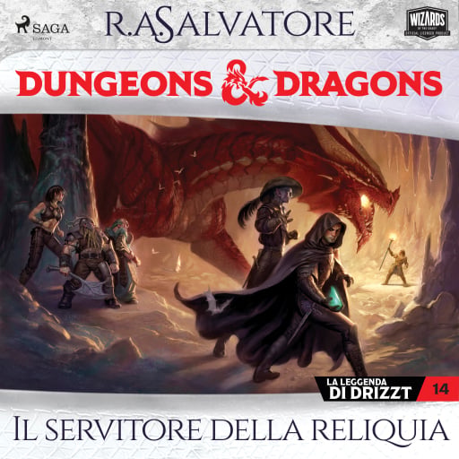 Portada del audiolibro «Dungeons & Dragons: Il servitore della reliquia», de R.A. Salvatore