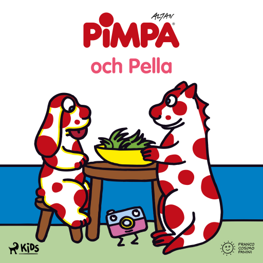 Portada del audiolibro «Pimpa - Pimpa och Pella», de Altan