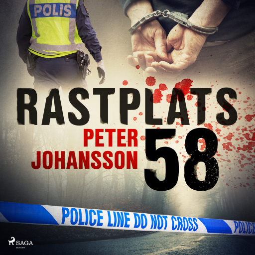 Portada del audiolibro «Rastplats 58», de Peter Johansson