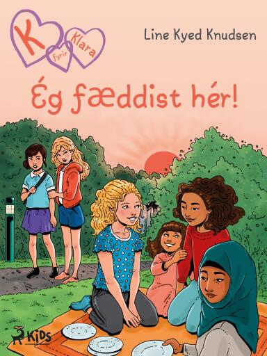 Portada del libro «K fyrir Klara 23 - Ég fæddist hér!», de Line Kyed Knudsen
