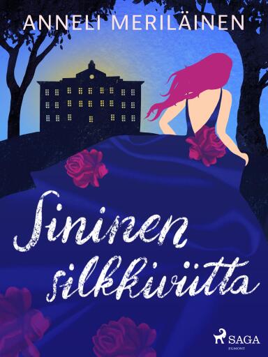 Portada del libro «Sininen silkkiviitta», de Anneli Meriläinen