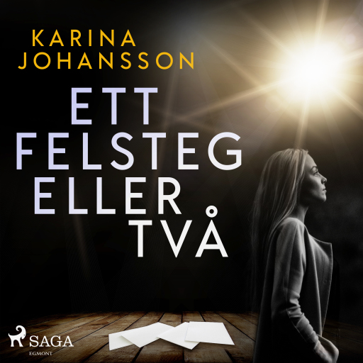 Portada del audiolibro «Ett felsteg eller två», de Karina Johansson