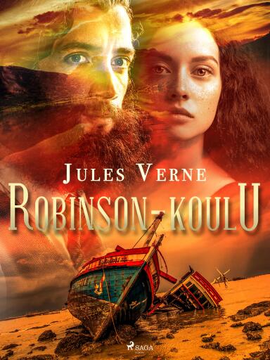 Portada del libro «Robinson-koulu», de Jules Verne