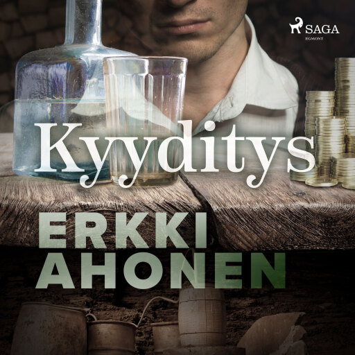 Portada del audiolibro «Kyyditys», de Erkki Ahonen
