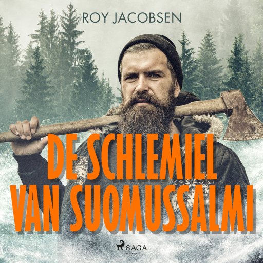 Portada del audiolibro «De schlemiel van Suomussalmi», de Roy Jacobsen