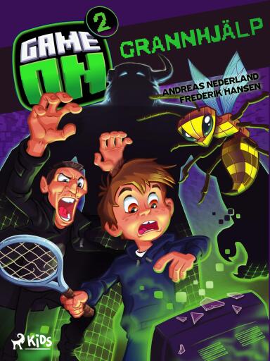 Portada del libro «Game on: Grannhjälp», de Andreas Nederland, frederik hansen