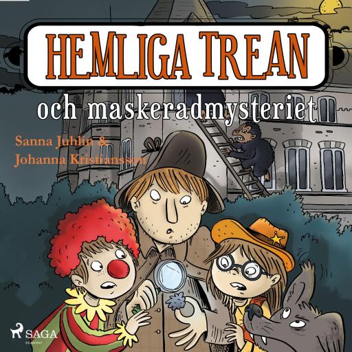 Portada del audiolibro «Hemliga trean och maskeradmysteriet», de Sanna Juhlin