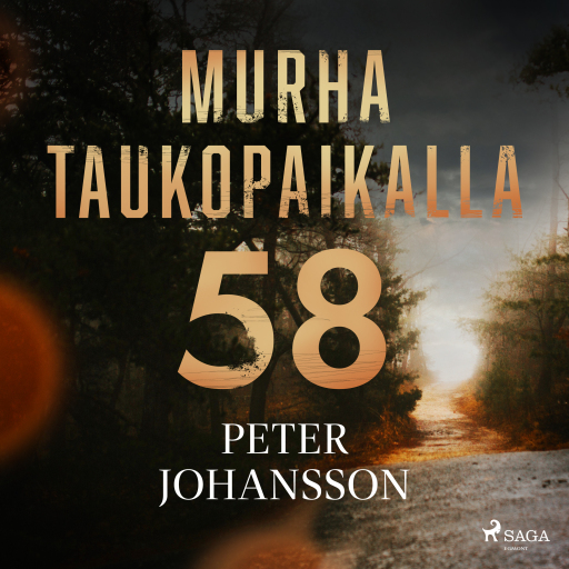 Portada del audiolibro «Murha taukopaikalla 58», de Peter Johansson