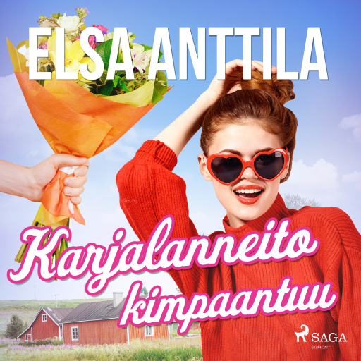 Portada del audiolibro «Karjalanneito kimpaantuu», de Elsa Anttila