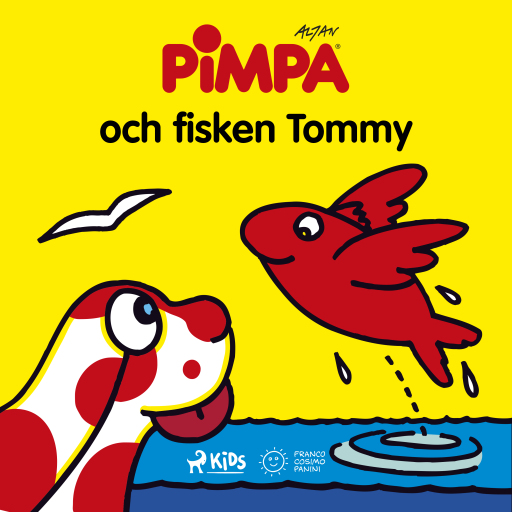 Portada del audiolibro «Pimpa - Pimpa och fisken Tommy», de Altan