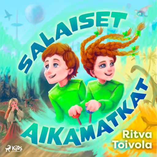 Portada del audiolibro «Salaiset aikamatkat», de Ritva Toivola