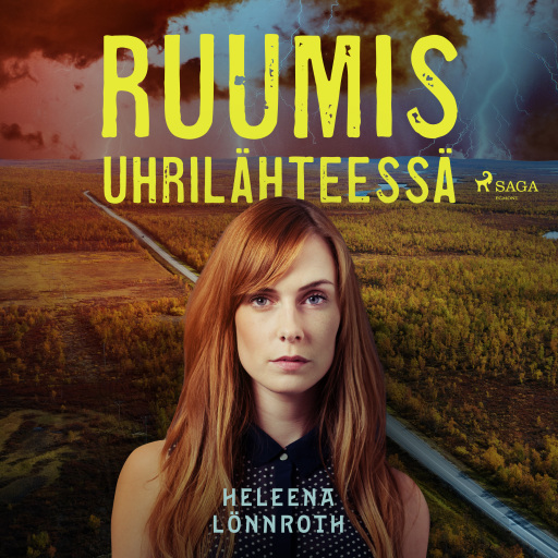Portada del audiolibro «Ruumis uhrilähteessä», de Heleena Lönnroth