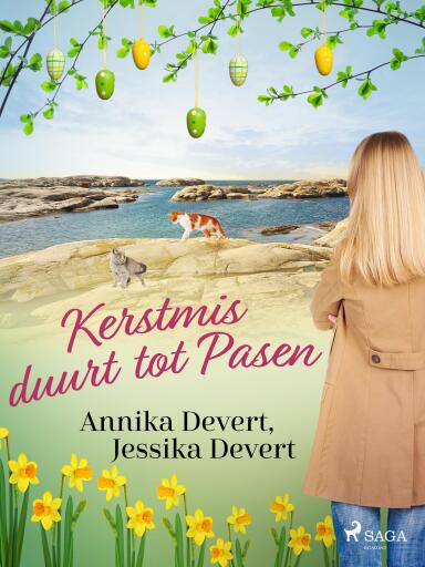 Portada del libro «Kerstmis duurt tot Pasen», de Jessika Devert, Annika Devert