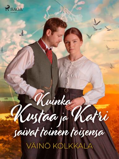 Portada del libro «Kuinka Kustaa ja Katri saivat toinen toisensa», de Väinö Kolkkala