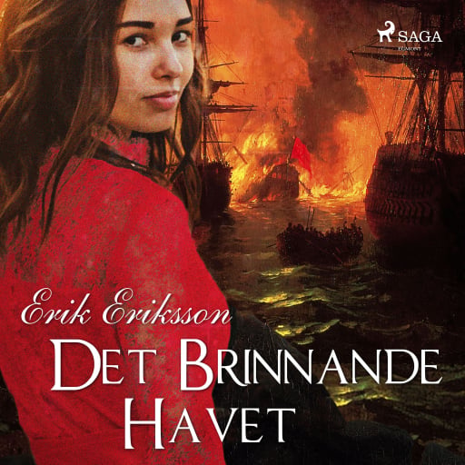 Portada del audiolibro «Det brinnande havet», de Erik Eriksson
