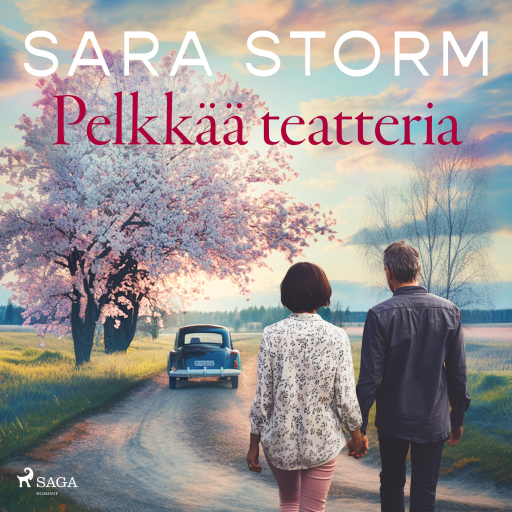 Portada del audiolibro «Pelkkää teatteria», de Sara Storm