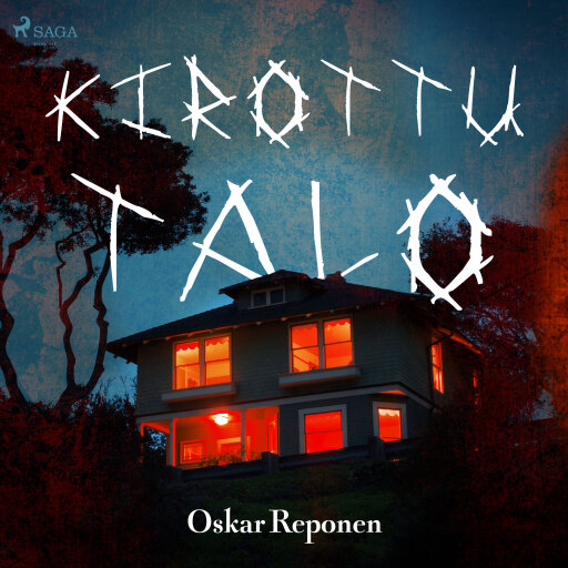 Portada del audiolibro «Kirottu talo», de Oskar Reponen