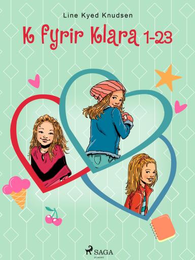Portada del libro «K fyrir Klara 1–23», de Line Kyed Knudsen