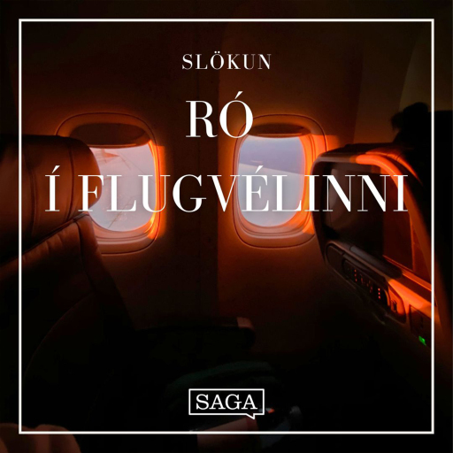 Portada del audiolibro «Ró í farþegarýminu - Flugvélahljóð», de Rasmus Broe