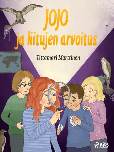Portada del libro «Jojo ja liitujen arvoitus», de Tittamari Marttinen