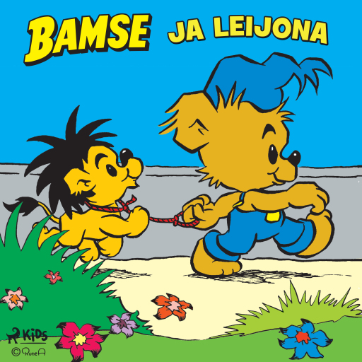 Portada del audiolibro «Bamse ja leijona», de Rune Andréasson