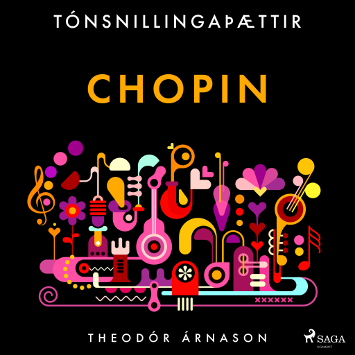 Portada del audiolibro «Tónsnillingaþættir: Chopin», de Theódór Árnason