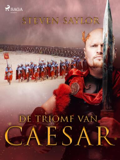 Portada del libro «De triomf van Caesar», de Steven Saylor