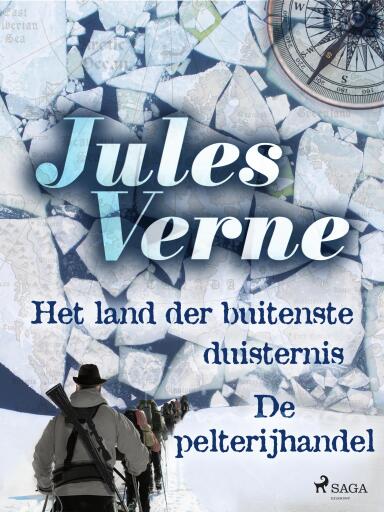 Portada del libro «Het land der buitenste duisternis - De pelterijhandel», de Jules Verne