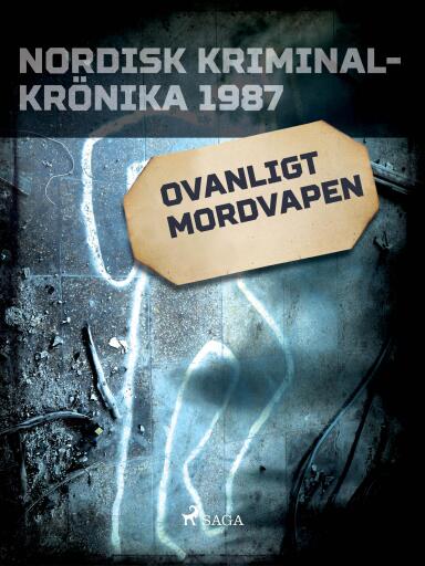 Portada del libro «Ovanligt mordvapen», de Diverse