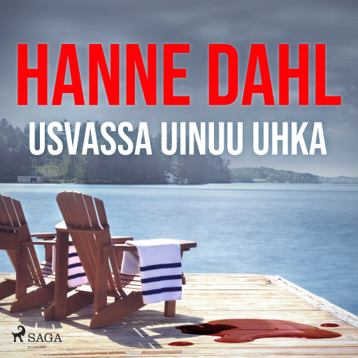 Portada del audiolibro «Usvassa uinuu uhka», de Hanne Dahl