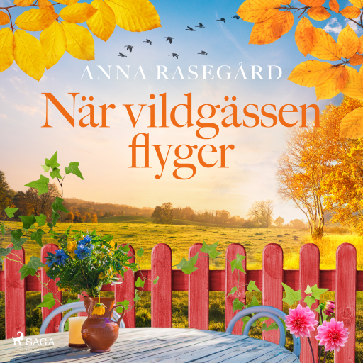 Portada del audiolibro «När vildgässen flyger», de Anna Rasegård