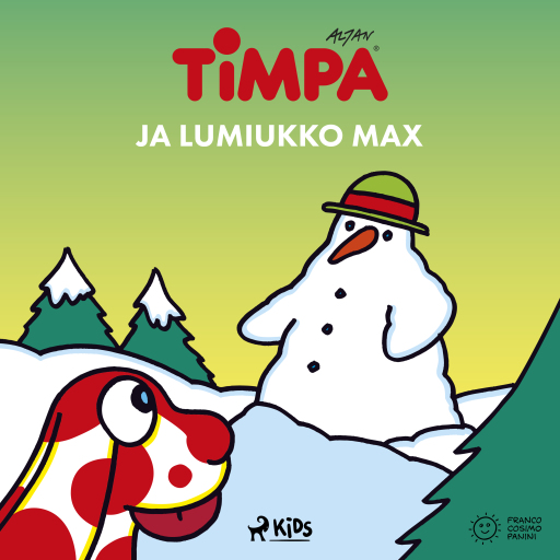 Portada del audiolibro «Timpa ja lumiukko Max», de Altan