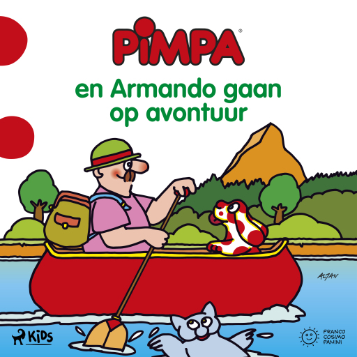 Portada del audiolibro «Pimpa - Pimpa en Armando gaan op avontuur», de Altan