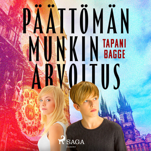 Portada del audiolibro «Päättömän munkin arvoitus», de Tapani Bagge