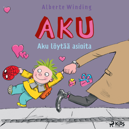 Portada del audiolibro «Aku 2 – Aku löytää asioita», de Claus Bigum, Alberte Winding
