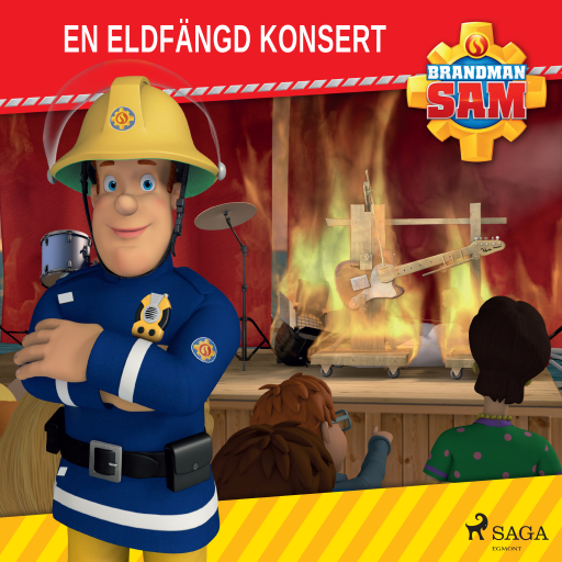 Portada del audiolibro «Brandman Sam - En eldfängd konsert», de Mattel