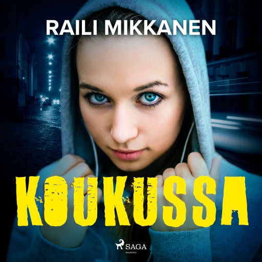 Portada del audiolibro «Koukussa», de Raili Mikkanen
