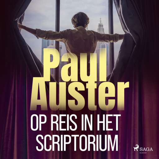 Portada del audiolibro «Op reis in het scriptorium», de Paul Auster