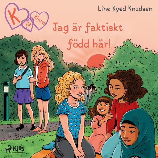 Portada del audiolibro «K för Klara 23 - Jag är faktiskt född här!», de Line Kyed Knudsen