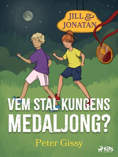 Portada del libro «Vem stal kungens medaljong?», de Peter Gissy