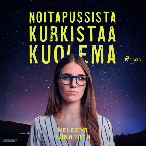 Portada del audiolibro «Noitapussista kurkistaa kuolema», de Heleena Lönnroth