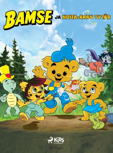 Portada del libro «Bamse ja noita-akan tytär», de Charlotta Borelius, Ida Kjellin