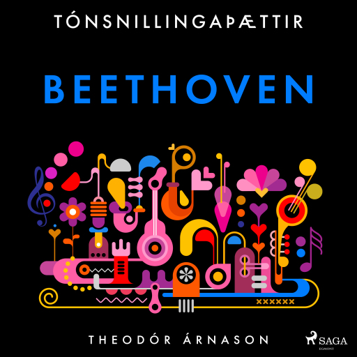Portada del audiolibro «Tónsnillingaþættir: Beethoven», de Theódór Árnason